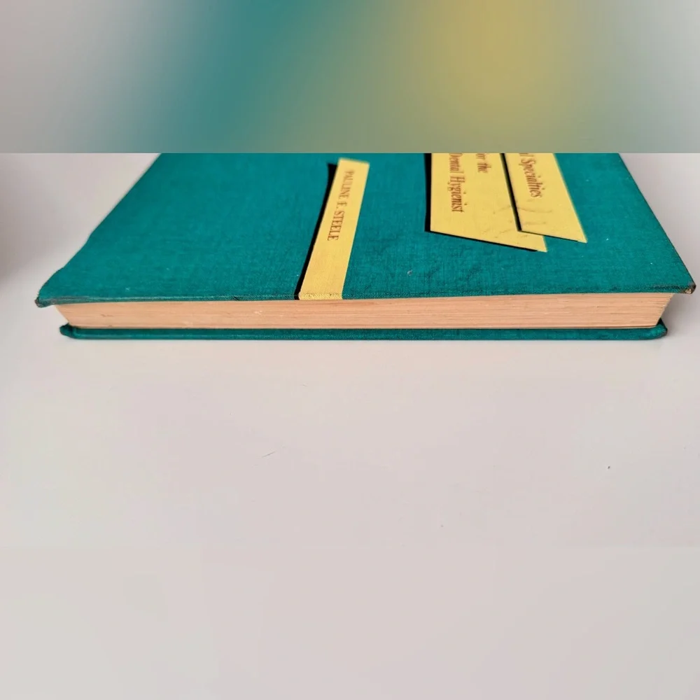 VINTAGE 1969 Dental Specialties for the Dental Hygienist Hardcover Teal Book